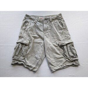 American Eagle Outfitters Cargo Shorts Size 28 Longboard Khaki Y2K Grunge Hiking